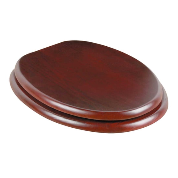 Renovator's Supply Elongated Cherry Finish Toilet Seat, Wood