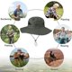 thumbnail image 5 of Gorro de pesca Boonie Wdftyju unisex ajustable para pesca al aire libre senderismo verde militar, 5 of 7