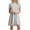 Gray, variant on SHOPESSA Summer Dresses for Women 2022,Casual Short Sleeve O-Neck Solid Ladies Plain Simple T-Shirt Loose Mini Dress