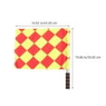 thumbnail image 2 of WHAMVOX Hand Flag with Plastic Handle Mini Flag with Waterproof cloth for Football Judge Small Suqre Pattern, 2 of 6