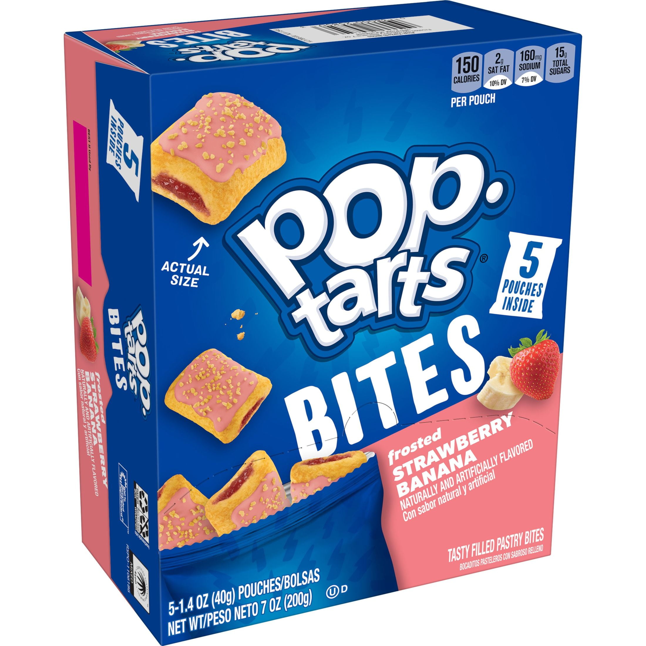 Pop-Tarts Baked Pastry Bites, Strawberry Banana, 7 oz, 5 Count