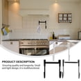 thumbnail image 3 of Raindrops 3Pcs Heavy Duty Stainless Steel Double Hook Over Door Organizing Hanger Assorted Color, 3 of 7