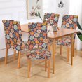 thumbnail image 2 of Yayeee 4 Pack Dining Chair Covers Stretch Parson Chairs Slipcovers Seat Protector, Colorful Flowers, 2 of 6