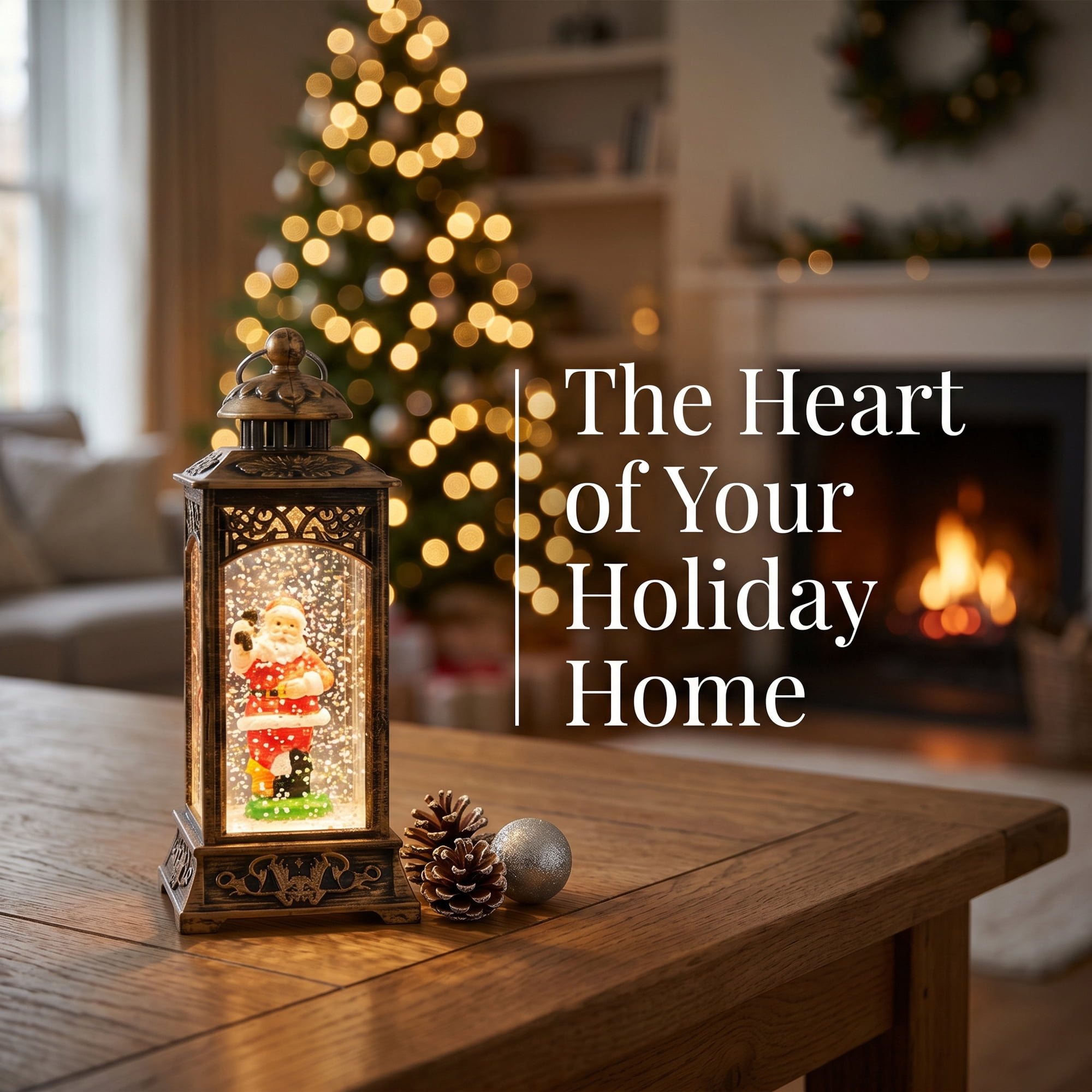 Unique Bargains Christmas Light Up Crystal Ball Mini LED Glitter Sphere Orb Brown Style V