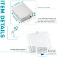 thumbnail image 3 of Luxrite 6 Inch Square LED Recessed Lighting, 15W, 5CCT Color Selectable 2700K-5000K, 1400 Lumens, Baffle Trim (6 Pack), 3 of 5