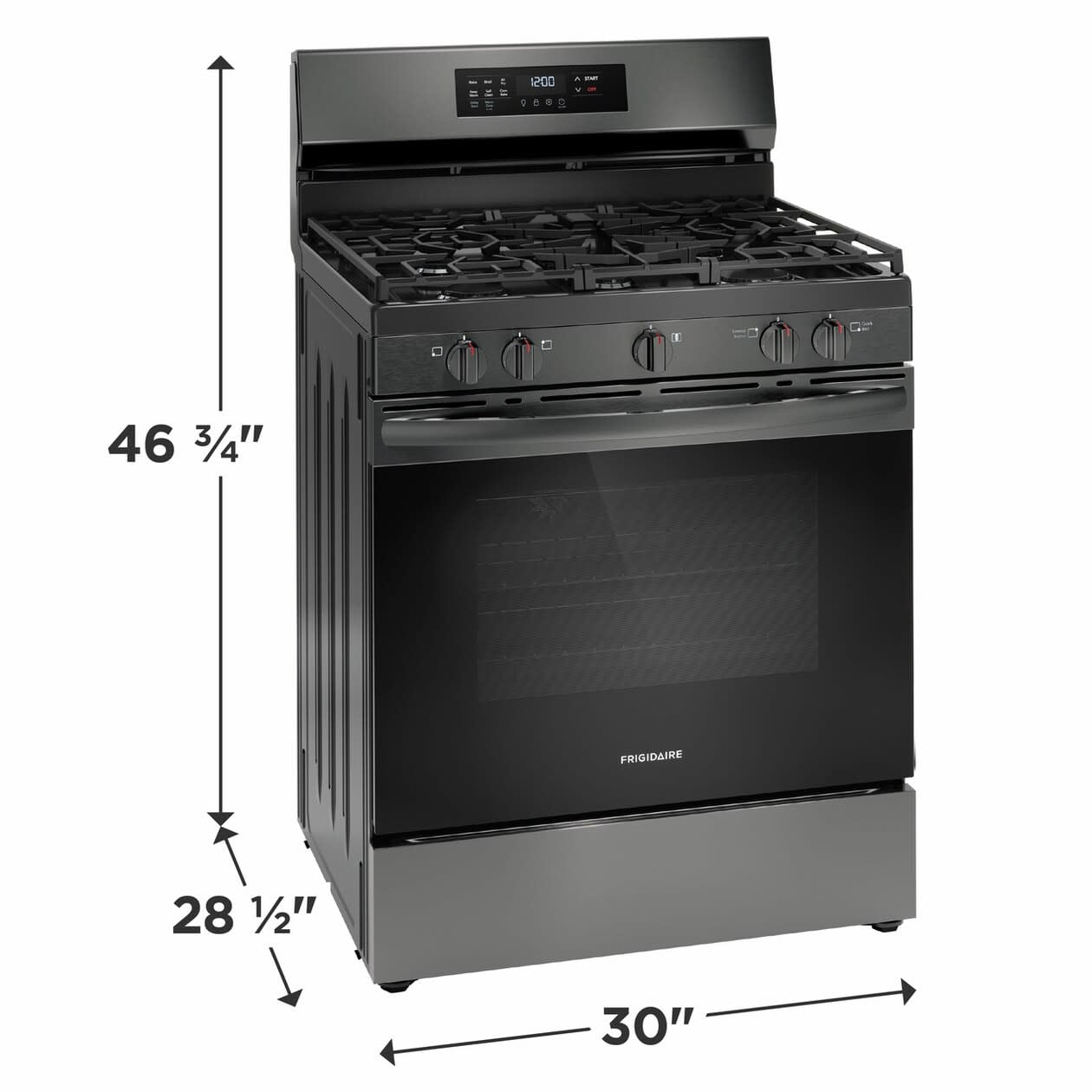 Frigidaire Fcrg3083a 30" Wide 5.1 Cu. Ft. Free Standing Gas Range - Stainless Steel