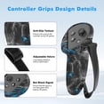 thumbnail image 4 of Rechale VR Silicone Case for Meta Quest 3S, Design Upgraded Accessories for Oculus Quest 3s, Face Cover, Controller Grips, Shell Cover, Lens Cover, Disposable Eye Cover(Blue Skull), 4 of 9