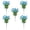 Blue, variant on AUHomi 4 Pcs Artificial Morning Glory Flowers for Outdoors, Silk Morning Glory Bush, Faux Flowers UV Resistant Artificial Flowers for Outdoor Decor, Garden Patio Grave Table Centerpiece (Orange)