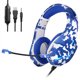 thumbnail image 1 of Auriculares para juegos de 3,5 mm Consola de juegos para computadora Auriculares de control con cable Auriculares para juegos LED con micrófono Eigraketly EL5132-02B, 1 of 2