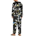 thumbnail image 3 of Chococat Unisex Onesie Pajamas Zipper Jumpsuit Hooded One Piece Sleepwear for Family Mens Womens, 3 of 8