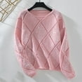 thumbnail image 4 of Amidoa Long Sleeve Trendy Sweaters for Women 2025 Cutout Pink Sequin Lightweight Fall Sweaters Women's Cardigans M, 4 of 6