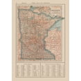 thumbnail image 2 of Reynold 11x14 Black Ornate Wood Framed with Double Matting Museum Art Print Titled - Minnesota - Reynold 1921, 2 of 4