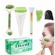 thumbnail image 1 of Set Masajeador Facial Jade Rodillo Gua Sha Piel Antiedad 5 en 1, 1 of 4