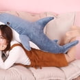thumbnail image 6 of Taize Stuffed Shark Toy Large Size Breathable Non-shedding Vibrant Stuffed Animal Cushion Toy for Sofa Decor, 6 of 8