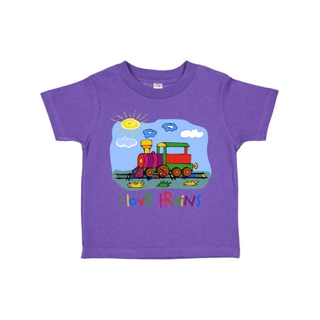 

Inktastic I Love Trains Gift Toddler Boy or Toddler Girl T-Shirt