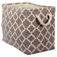 thumbnail image 1 of Design Imports CAMZ37875 Bac de Rangement Rectangulaire en Polyester 14 x 8 x 9 Po, Marron - Petit, 1 of 1