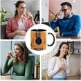 thumbnail image 2 of Gkeoshab Glass&Bottle Musical Notes Design Guitar Piano Coffee Mugs Creative Music Mug Violin Style Guitar Ceramic Mug Coffee Tea Milk Stave Cups With Handle Music For Friend Men Women Music Te, 2 of 8