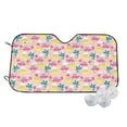 thumbnail image 2 of Lsque Dinosaur Car Windshield Sun Shade | Accordion Folding Style Auto Shade for Car Truck SUV Van | Blocks UV Rays Sun Visor Protector | Medium, 2 of 7