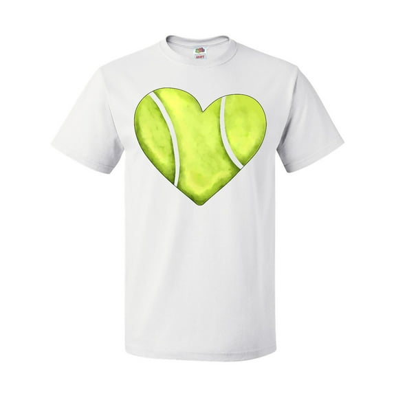 Inktastic Tennis Ball in Heart T-Shirt