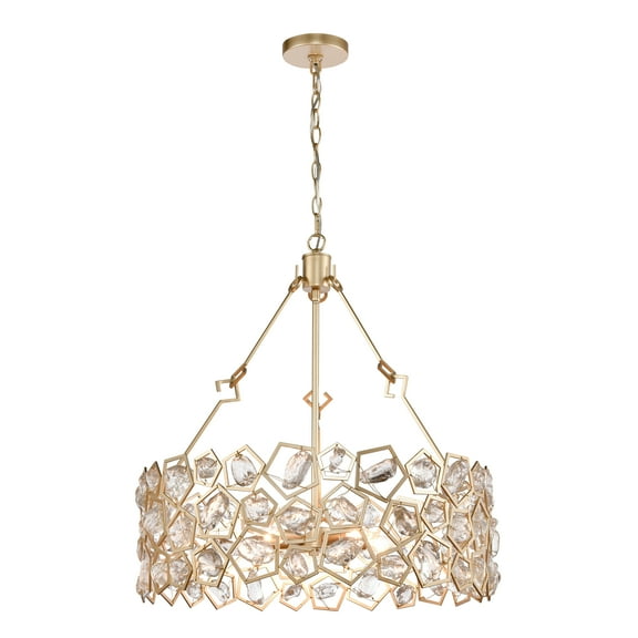 Elk Home 24-Inch Wide Levana Pendant, Transitional, Gold