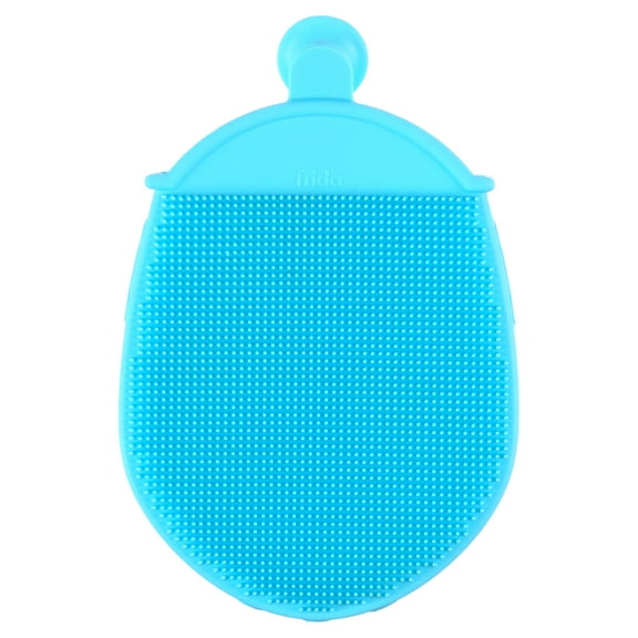 Frida Baby Silicone Body Bath Brush | DermaFrida the Bath Mitt | Quick-Dry, Bacteria-Resistant Replacement to Washcloth