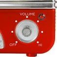 thumbnail image 3 of Northpoint AM/FM Portable Vintage Radio , Circa 1960's Design, " AA " Battery Operated Radio, Tuning, Volume and on/off Knob, Red, 3 of 5