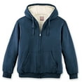 thumbnail image 2 of Collections Etc Ultra Soft Sherpa Lined Zip-Up Hooded Sweatshirt, 2 of 8