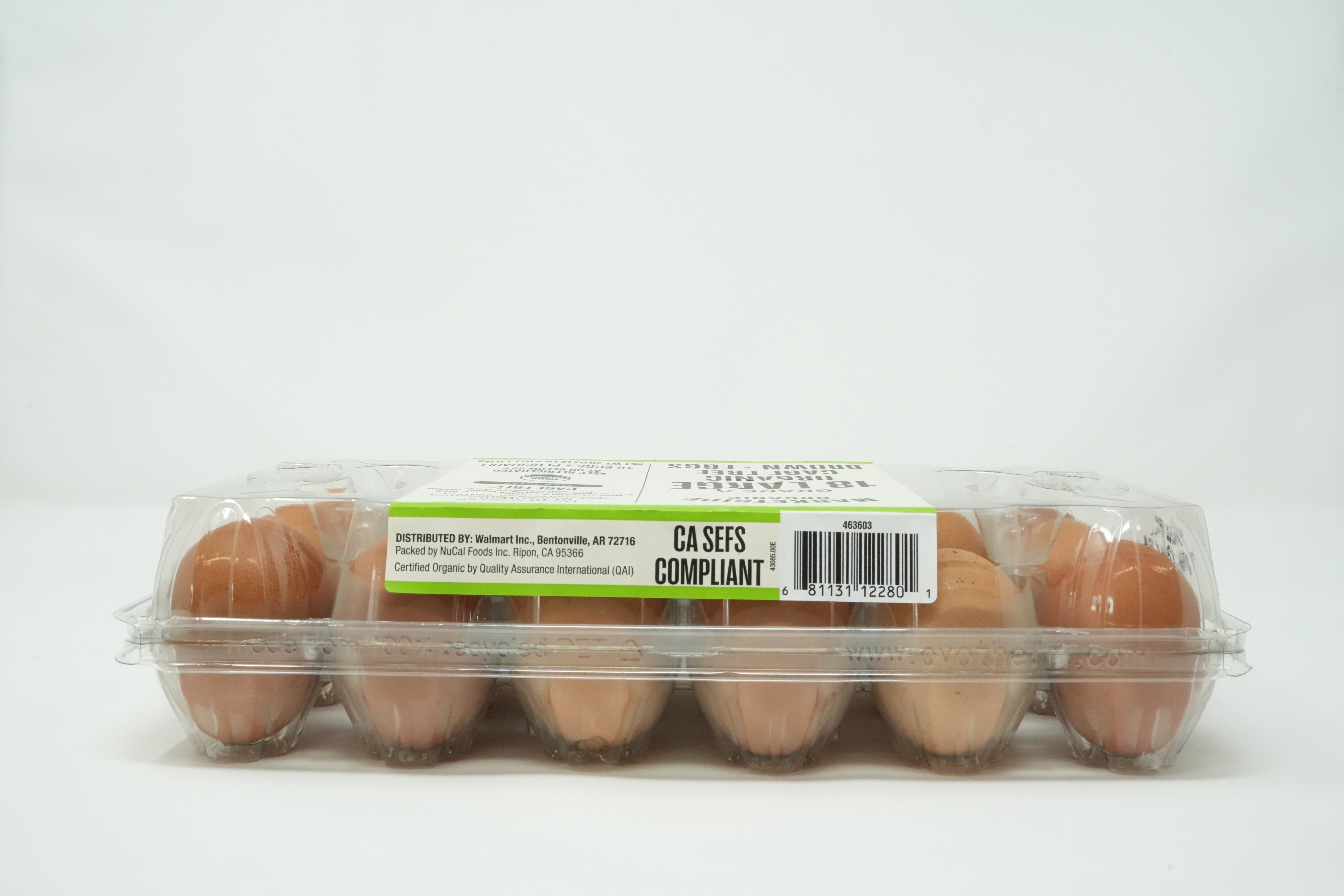 Marketside Organic Cage-Free Brown Large Eggs, 18 Count
