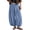 Royal Blue #012, variant on Womens Baggy Balloon Pants Cotton Linen Barrel Pants High Waisted Wide Leg Pants with Pockets 2XL