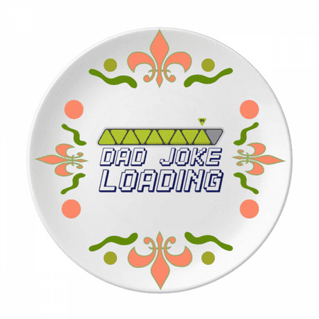 

Father Joke Ready Art Deco Fashion Flower Ceramics Plate Tableware Dinner Dish