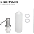 thumbnail image 5 of Dispensador de jabón líquido incorporado con botella de 300 ml, dispensador de jabón de espuma para fregadero, dispensador de jabón para platos de cocina, dispensador de detergente de acero inoxidabl TUNC Sencillez, 5 of 5