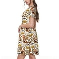 thumbnail image 2 of Balery Western Cowboy Vestidos sueltos de manga corta para mujer, vestidos de verano 2025, vestidos casuales de corte A con vuelo., 2 of 6