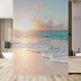 thumbnail image 2 of Idea4wall 3pcs Mural Romantic Beach Sea Wave Stick Wallpaper Removable Wall Murals Large Wall Stickers for Home Decoration, 108"x72", 2 of 5