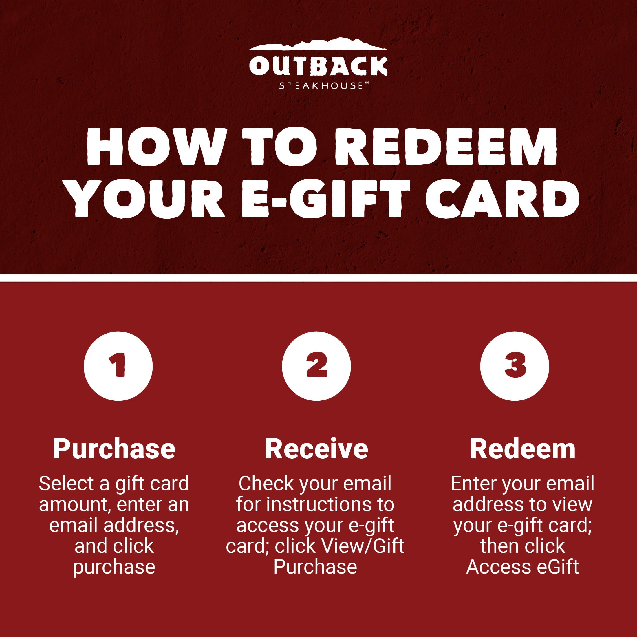 Outback Steakhouse $25 Thank You eGift Card [Email Delivery]