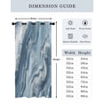 thumbnail image 6 of Marble Texture Thermal Insulated Blackout Curtains for Bedroom 90 Length Abstract Light Blue White Gradient Art Room Darkening Curtain 1 Panel Grommet Window Curtain Drape for Living Room, 6 of 7