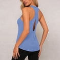thumbnail image 6 of Women's Ice Silk Backless Yoga Top, Breathable Hollow Out Workout Tank, Quick-Dry Athletic Sleeveless Shirt for Fitness & Gym, Sizes S-XL, 6 of 7