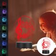 thumbnail image 3 of Sonew Decorative Lamp,3D Musical Notes LED Light USB Touch Table Desk Night Lamp Color Change, 3 of 11