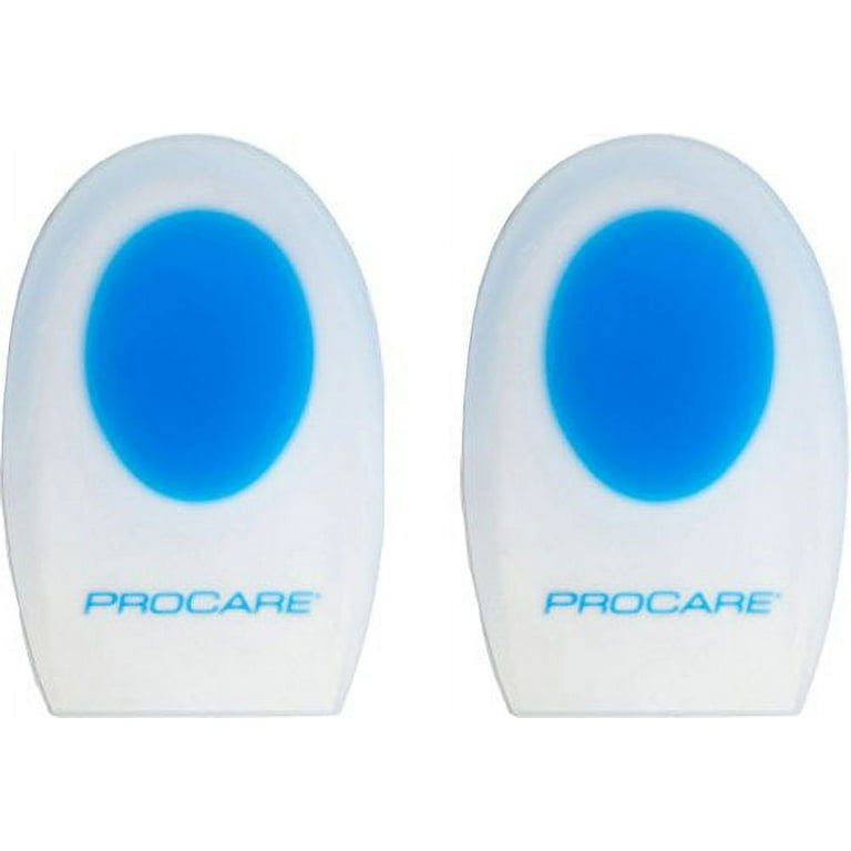 ProCare Silicone Heel Cup Inserts, 1 Pair, X-Small (Shoe Size: Men's Youth  / Women's Youth)