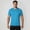 Blue, variant on Performance Short Sleeve Crewneck Tee for Everyday Workout Training Lightweight Wicking Sports Shirt Breathable Athletic Mens Casual Fitness Running Gym Outdoor ActivewearWhiteL