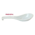 thumbnail image 3 of Ebros Made In Japan Ceramic Glossy White Soup Spoons With Ladle Hook Set Of 6, 3 of 5