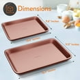 thumbnail image 6 of NutriChef Kitchen Oven Baking Pans - Deluxe Non-Stick Cookie Sheet Bakeware (2-Piece), 6 of 9