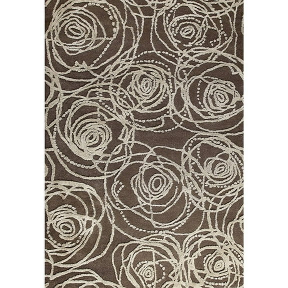 MA Trading Handmade Indo Rug (India) Grey 5'2" x 7'6" 5' x 8' Living Room