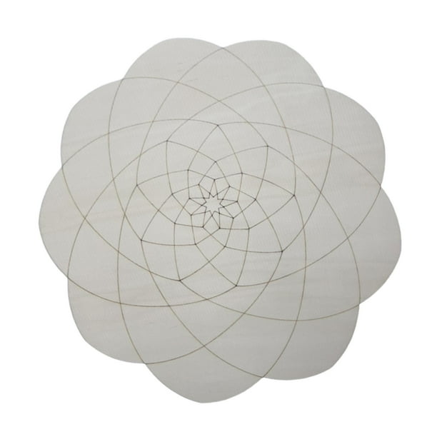 Escultura de pared de madera con diseño geométrico abstracto para decoración de estilo rústico. Estilo C