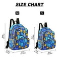 thumbnail image 3 of Blue Glass Stars Travel Laptop Backpack Casual Daypack Lightweight Bookbag Compartment for Business, 3 of 7