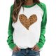 thumbnail image 2 of Top Casual de Mujer Pompotops Día de San Valentín Manga Larga O-Cuello Patchwork Impreso Talla M, 2 of 4