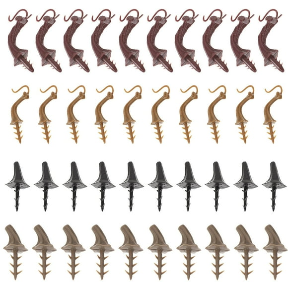 40pcs Halloween Pumpkins Plastic Stalk Pumpkins Making Materials Pumpkin Plastic Base