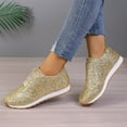 thumbnail image 6 of Wovix Women Glitter Sparkly Fashion Sneakers Shiny Casual Shoes Bling Sequin Concert Low Cut Shoes Trendy Streetwear Daily, 6 of 6