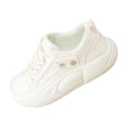 thumbnail image 2 of Espadrilles Décontractées pour Femmes Chaussures de Sport Semelles en Caoutchouc Espadrilles Confortables Chaussures Légères à Lacets pour Randonneur Shorts Pêche Conduite Dames Filles Blanc 40, 2 of 8