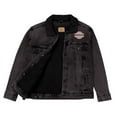 thumbnail image 3 of Woop Unlimited Unisex denim sherpa jacket (Black Denim, S), 3 of 3