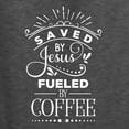 thumbnail image 5 of Wild Bobby Saved By Jesus Fueled By Coffee Inspirational/Christian Men Graphic Tee, Heather Black, XX-Large, 5 of 5